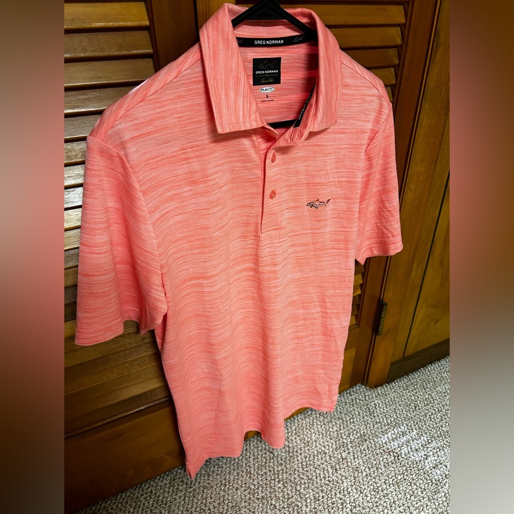 Greg Norman Shark Golf Shirt. New without tags. Size Small. Plus other colors.